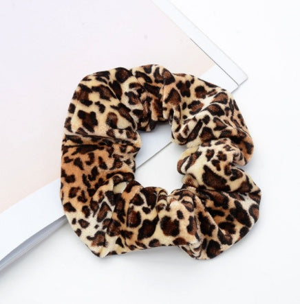 Vintage Leopard Spotted Hair Circle Fabric Hair Accessory