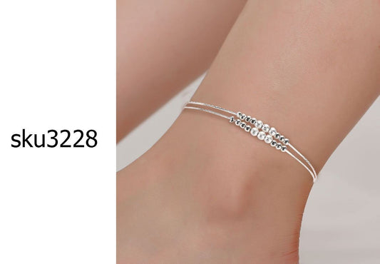 Dainty Layered Ankle Chain Korean fashion anklet