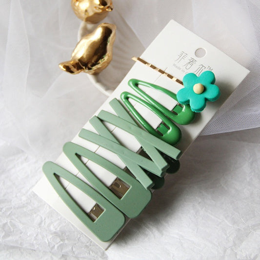 Cute Candy Color Geometric Hair Pins for Girls Baby Hair Clip Hair Accessories Set