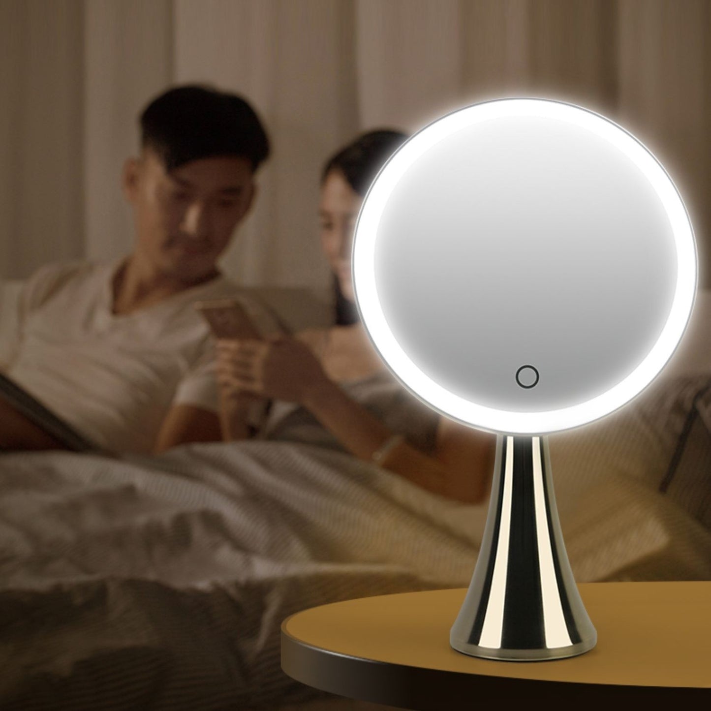 LED Makeup Mirror Desktop Illuminated Aesthetic Makeup Mirror