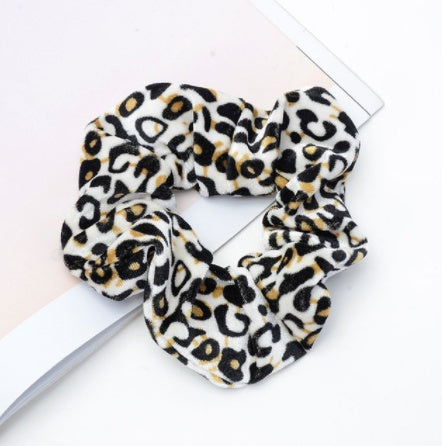 Vintage Leopard Spotted Hair Circle Fabric Hair Accessory