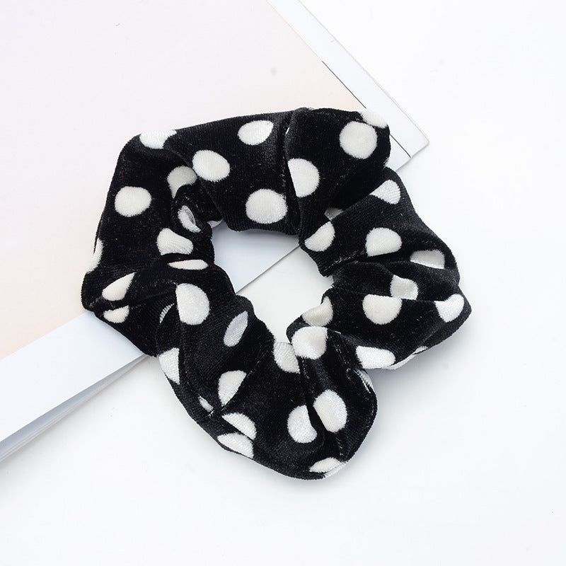 Vintage Leopard Spotted Hair Circle Fabric Hair Accessory