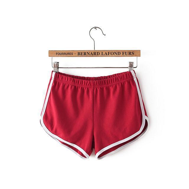 Black & White Striped Running Shorts - Women's Athletic Dolphin Shorts Sports Shorts Women Summer Women's Pajamas
