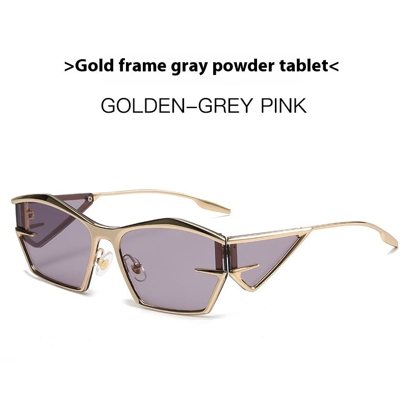 Futuristic Geometric Frame Sunglasses Future Technology Sunglasses Fashion Sunglasses
