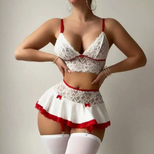 Sexy Pajamas Cutout Sling Top Shorts Home Wear Two-piece Set