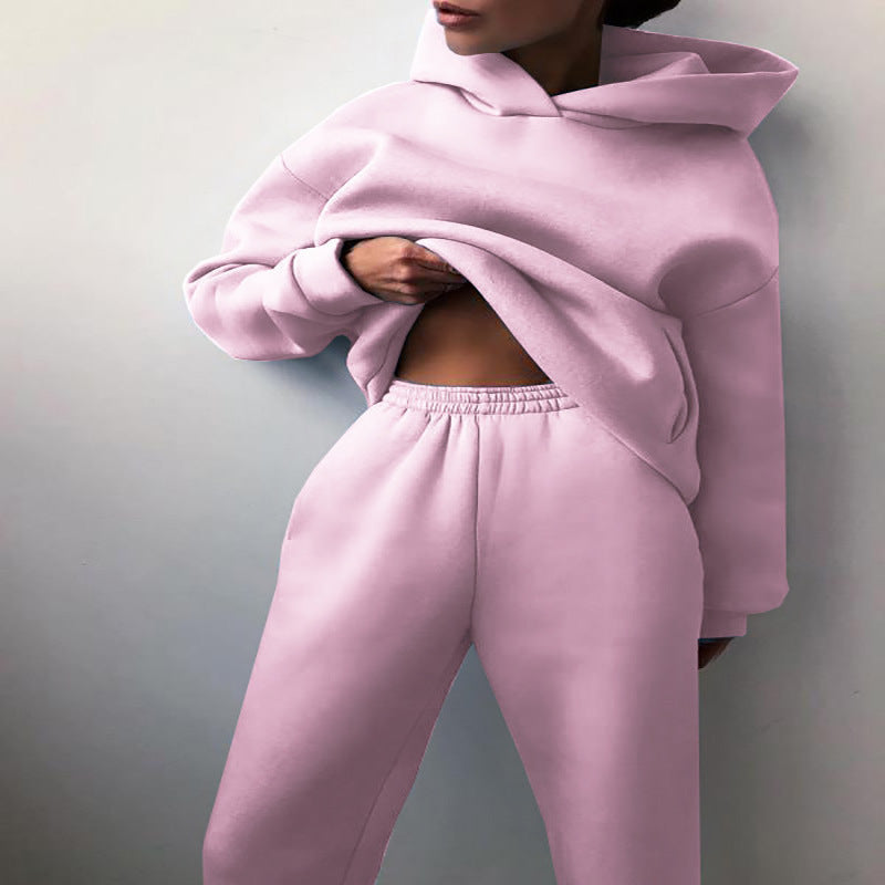 Oversized Hoodie & Jogger Set – Unisex Two-Piece Tracksuit in Multiple Colors Casual Hooded Sweater Two-piece Suit Clothes Hoodie Tracksuit
