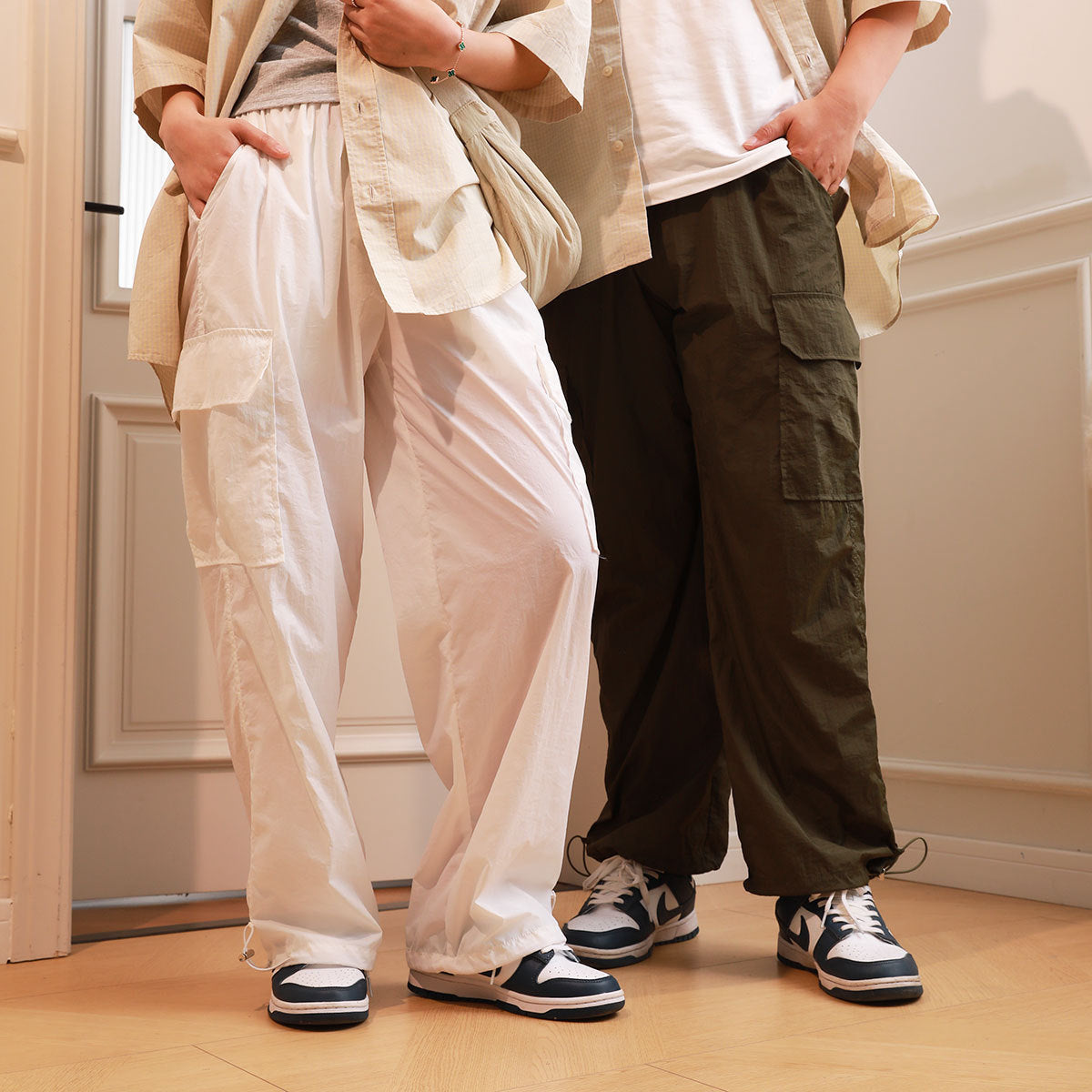 Everyday Easy Cargo Pants Ankle Banded Working Pants Loose All-match Wide Leg Pants