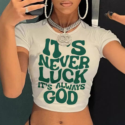 Retro Slim Fit Street Cool Casual Short Top For Women