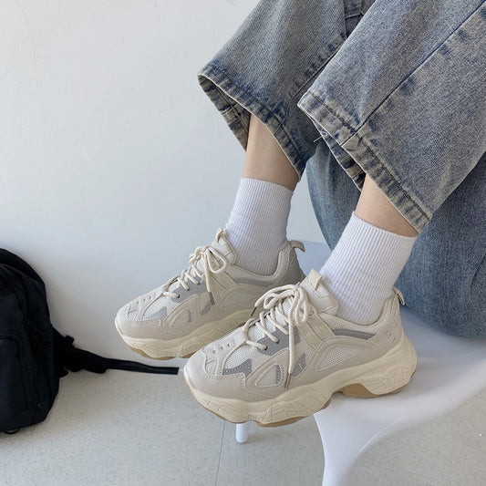 White Low Key Smoked White Sneakers For Women's