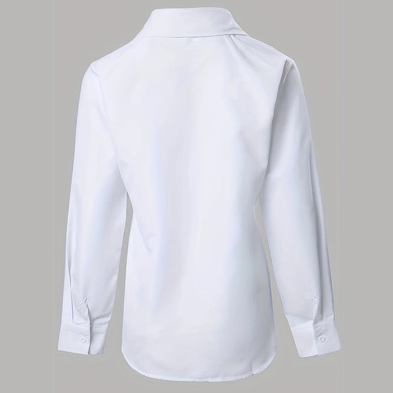 Contrast Lace Long Sleeve Tops Button Down Shirts Dressy Casual Blouses Fall Fashion Clothes