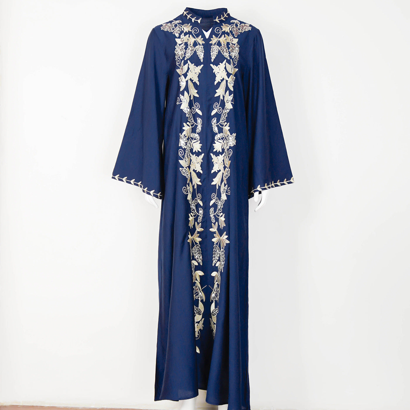 Modest Fashion Moroccan Inspired Jellabiya Dress Embroidered Dress Evening Dubai Women's Dress