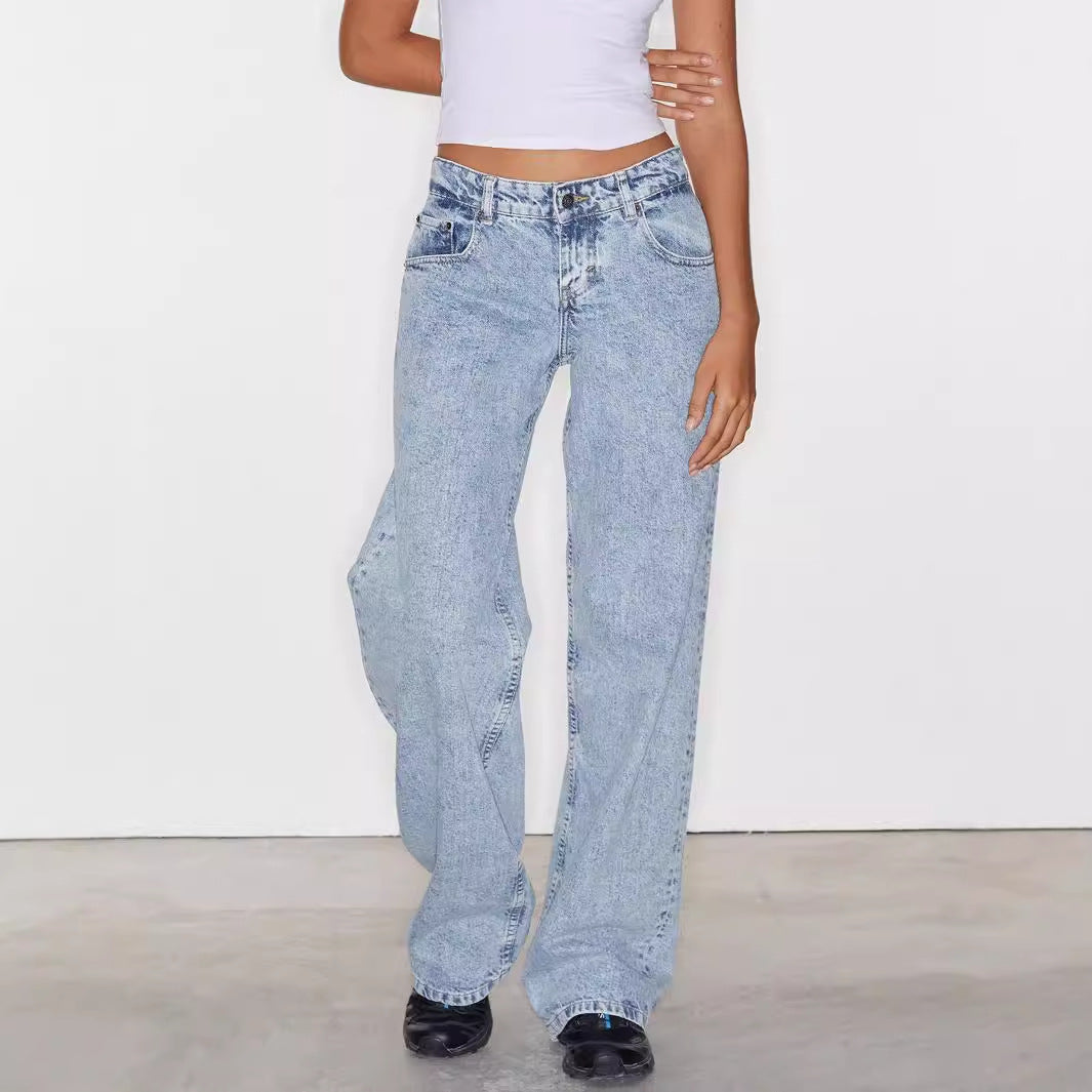 Casual High Quality Women's Straight Jeans For Women's