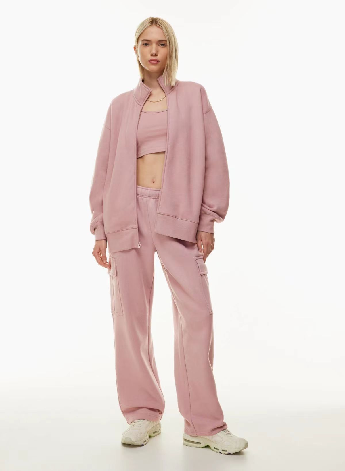 CloudEase Lounge Cargo – Soft Comfort, Sleek Style Elastic-waist High Waist Wide-leg Ankle-length Pants