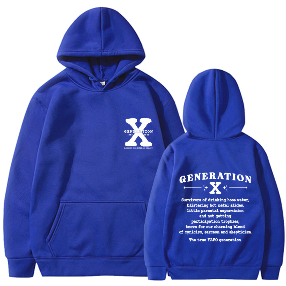 Elegant Print Loose Hoodie For Women