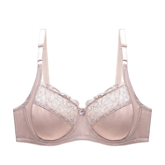 Elegant Lace Full Coverage Bra - Comfortable Underwire Lingerie Sexy Lace Ultra-Thin Bra