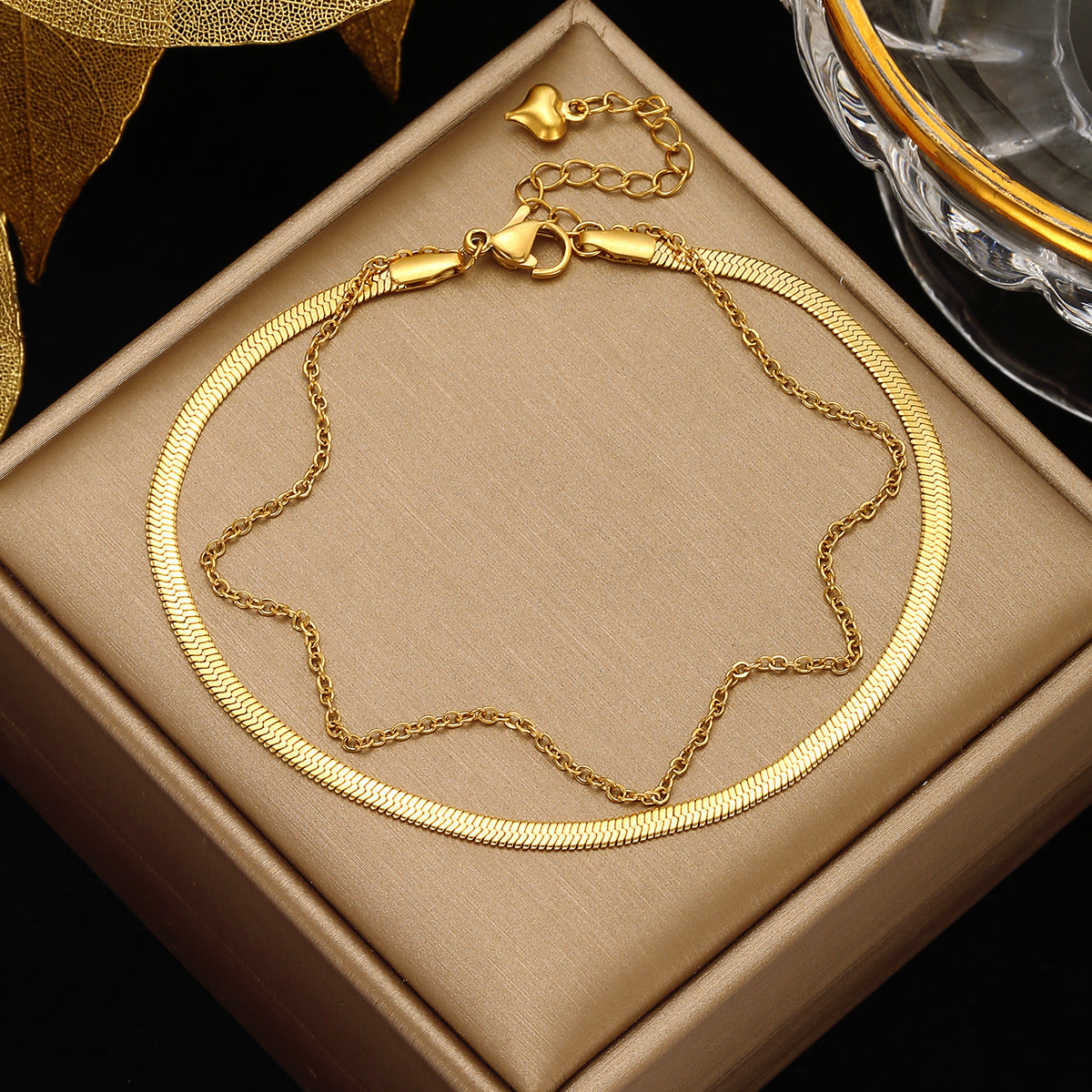 Dainty Gold Anklets Collection - Stainless Steel & Charm Designs European And American Style Summer Beach Sexy Foot Accessories