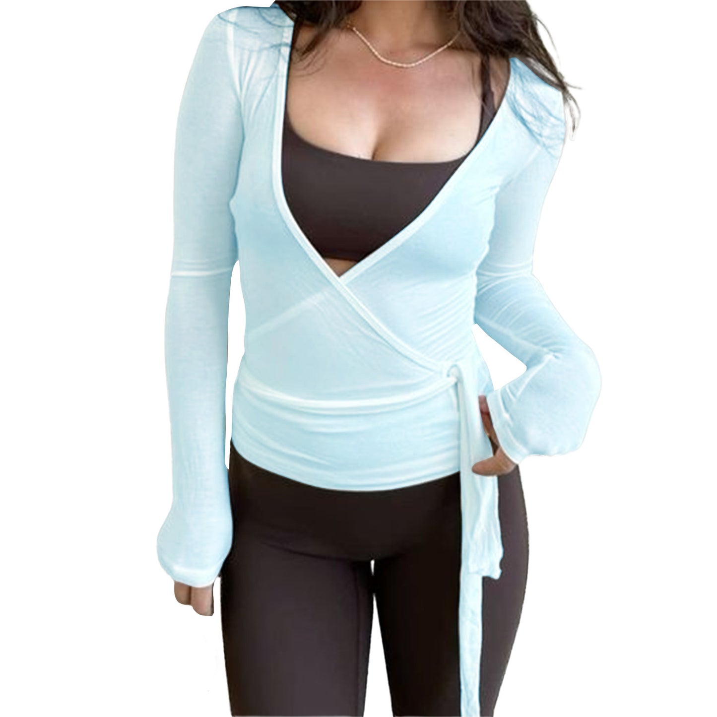Long-sleeved Sports Top Fashion Knitwear
