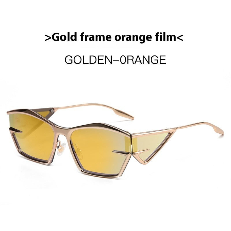 Futuristic Geometric Frame Sunglasses Future Technology Sunglasses Fashion Sunglasses