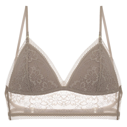 Lace Bralette with Multi-Way Straps - Backless Design U-Shaped Back Bra