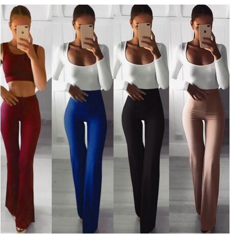 Slim big flared yoga pants wide-leg pants Sculpt Fit High-Waist Flare Pants – Bold Curves, Sleek Confidence