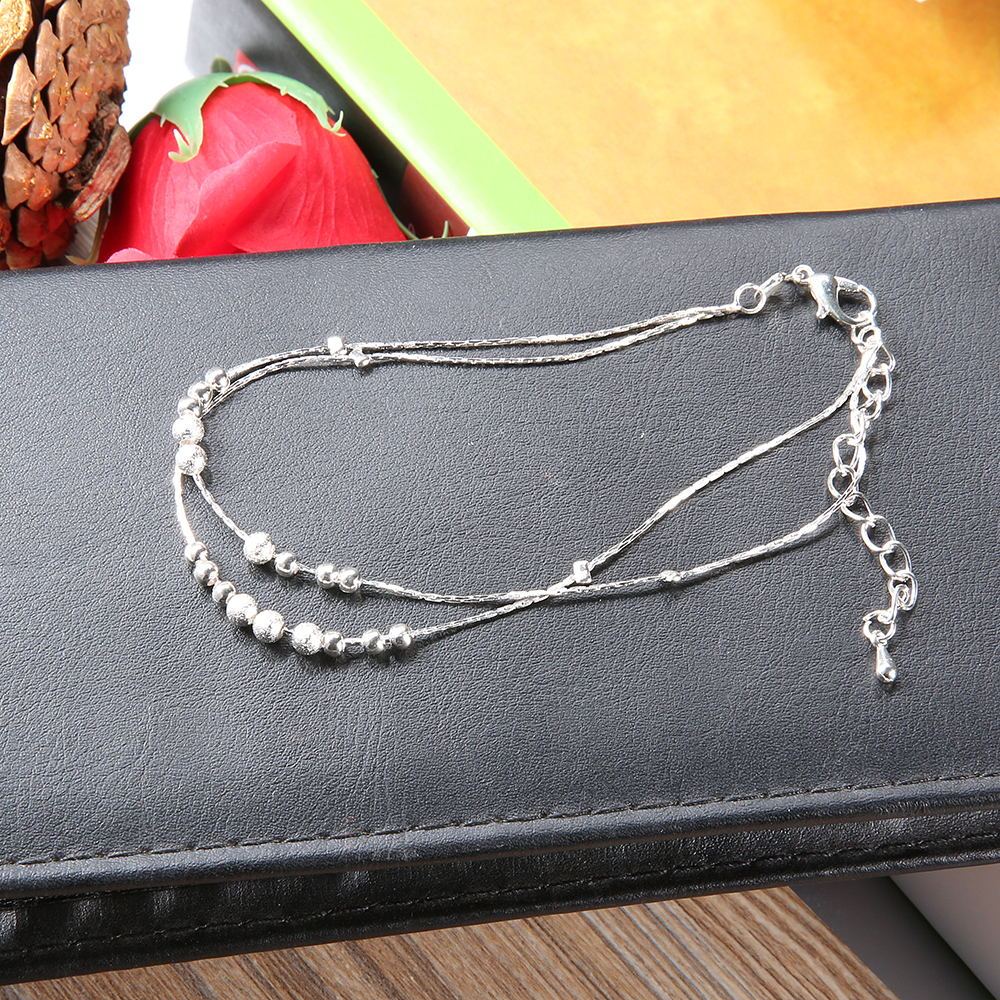 Dainty Layered Ankle Chain Korean fashion anklet