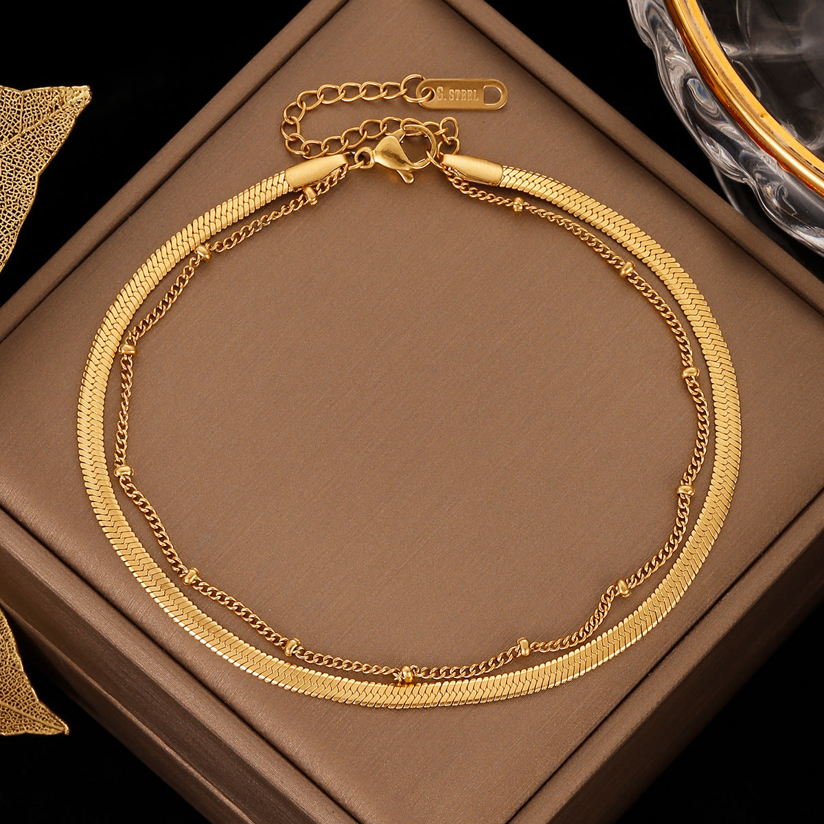 Dainty Gold Anklets Collection - Stainless Steel & Charm Designs European And American Style Summer Beach Sexy Foot Accessories