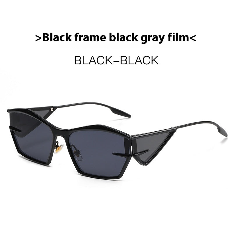 Futuristic Geometric Frame Sunglasses Future Technology Sunglasses Fashion Sunglasses