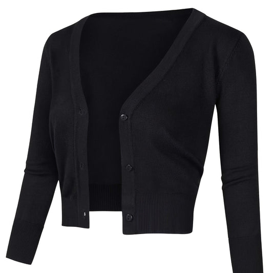 Solid Color Button Up Front Woolen Sweater For Casual Wear
