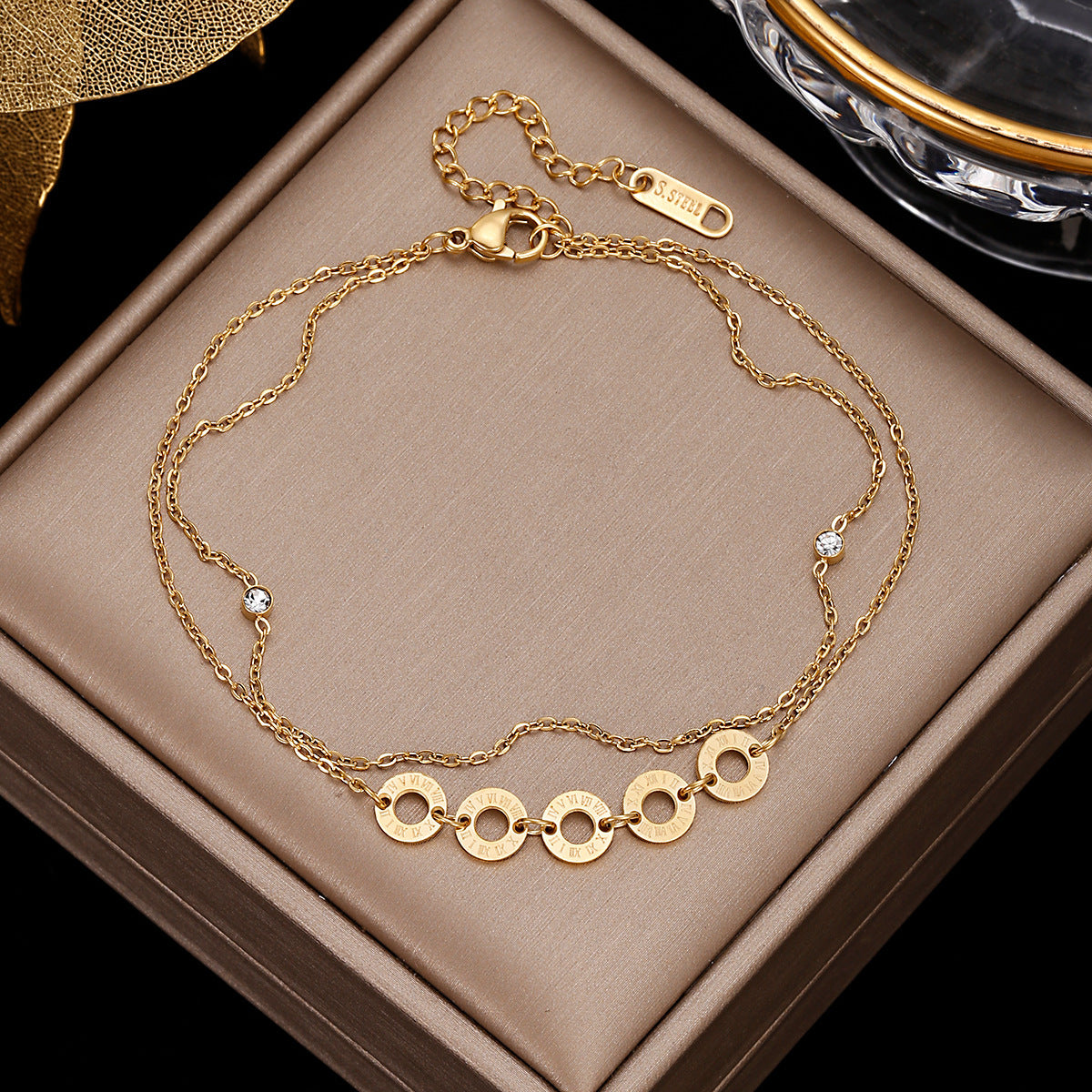 Dainty Gold Anklets Collection - Stainless Steel & Charm Designs European And American Style Summer Beach Sexy Foot Accessories