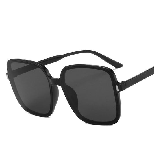 Trendy Gradient Lens Big Sunglasses Sunglasses Big Square Sunglasses Rice Nail Sunglasses