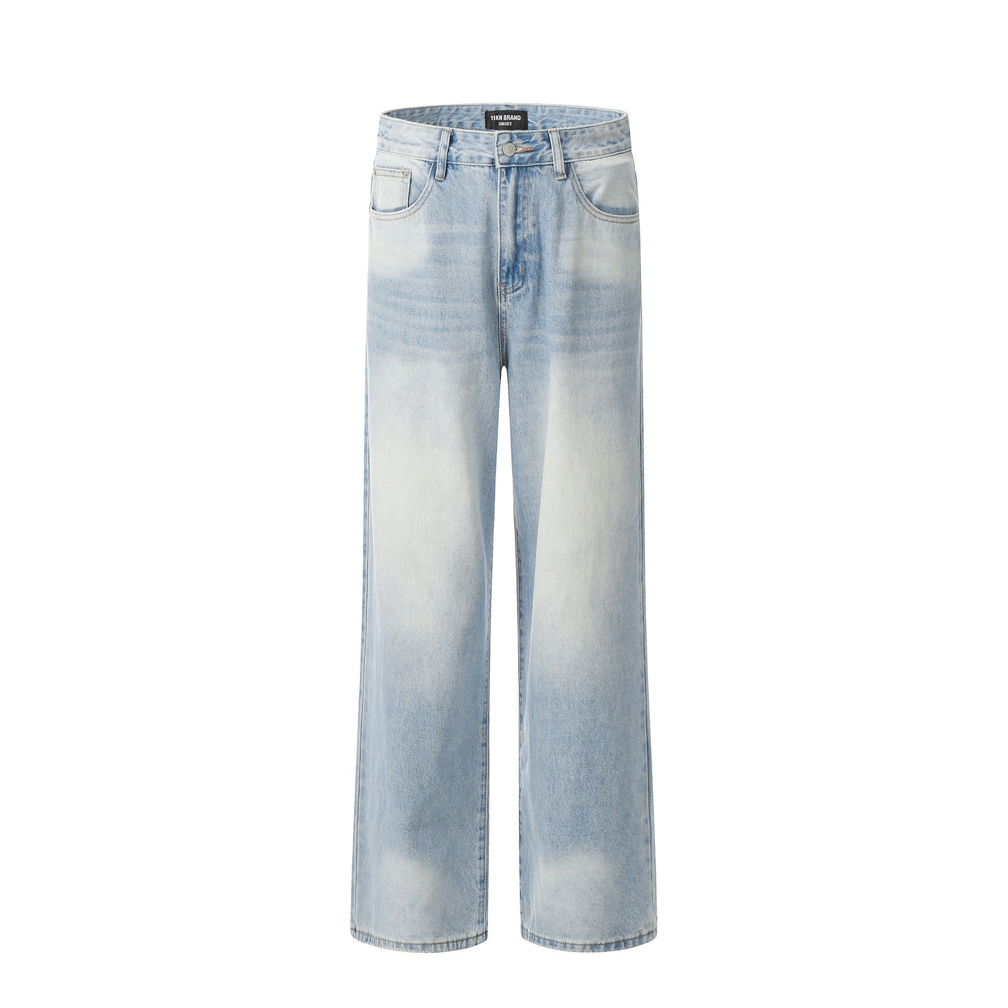 Retro Light Blue Summer Thin High Waist Aesthetic Jeans