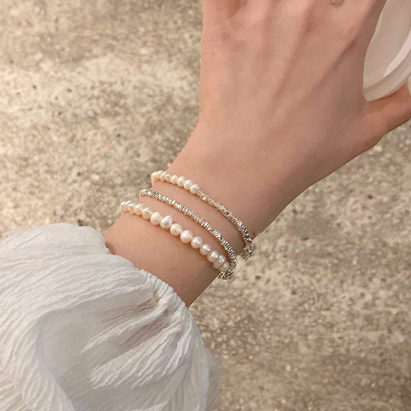 Pearl Silver Fashion Bracelet For Women