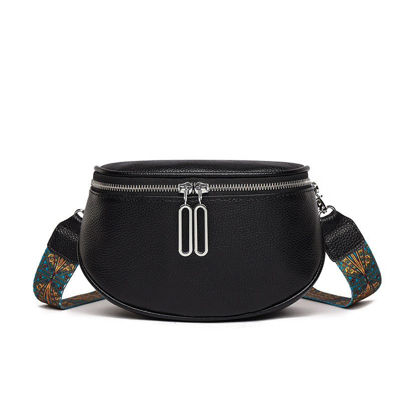 First Layer Cattlehide Leather Fashion Casual Messenger Bag For Women's