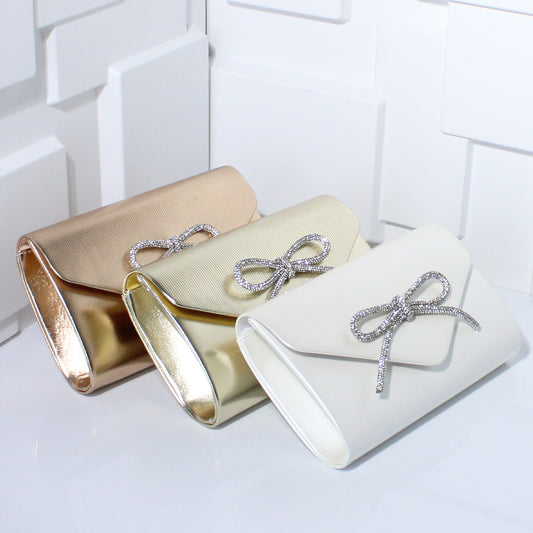Chain Clutch Evening Wear Underarm Bag For Women's