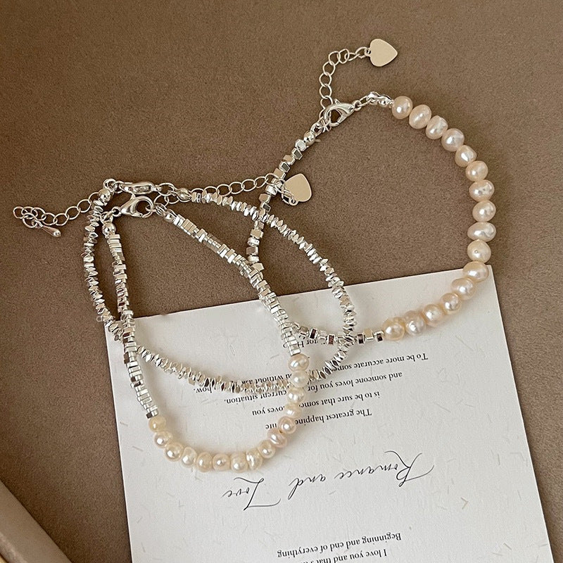 Pearl Silver Fashion Bracelet For Women