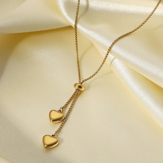 Love Pendant Necklace Net Red Personality Ins Cold Style Titanium Steel
