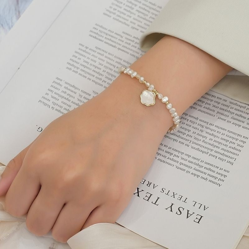 Freshwater Shell Freshwater Pearl Necklace Bracelet For Women's