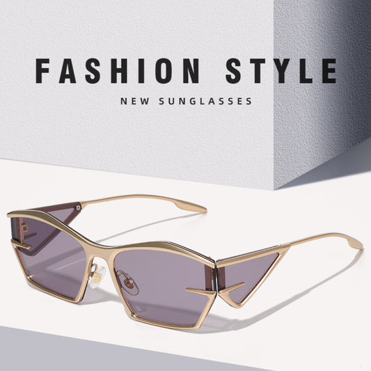 Futuristic Geometric Frame Sunglasses Future Technology Sunglasses Fashion Sunglasses