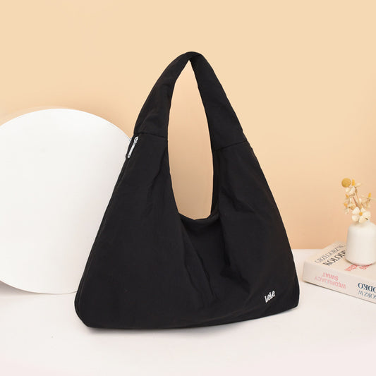Casual Foldable Large Capacity Everyday Tote Nylon Underarm Bag Women's Large Capacity