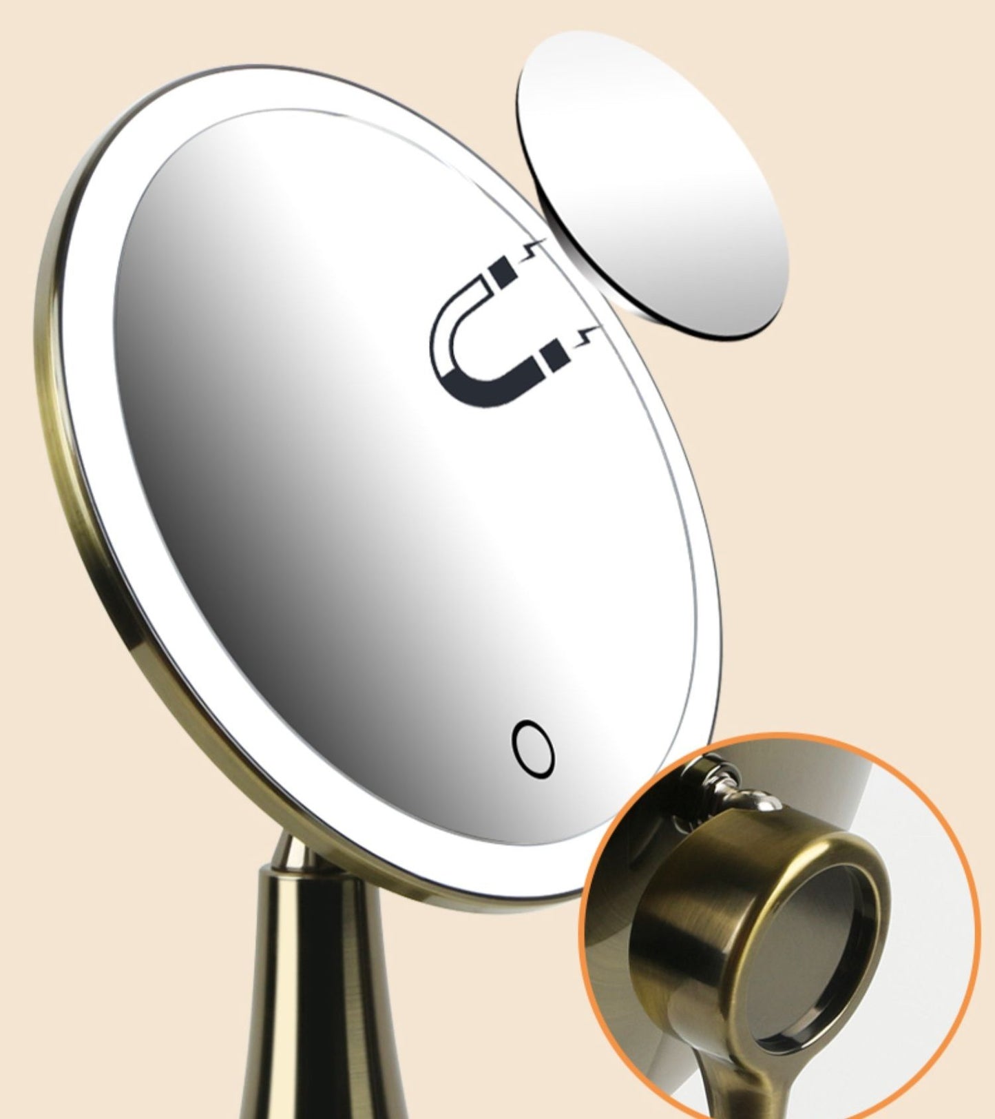 LED Makeup Mirror Desktop Illuminated Aesthetic Makeup Mirror