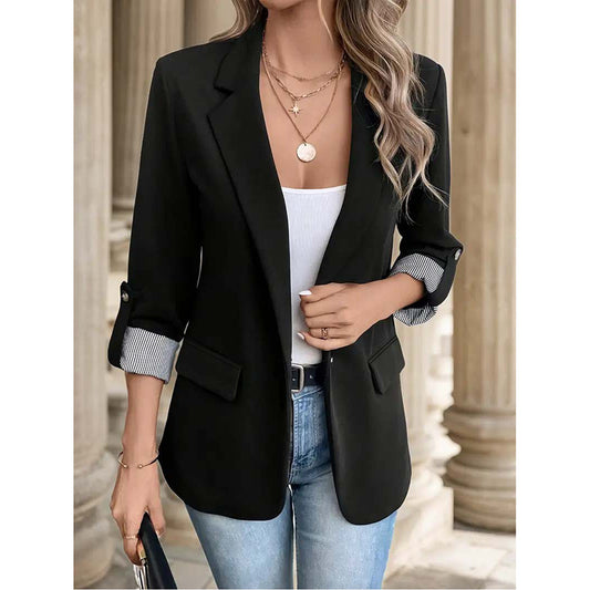 Casual Blazers Open Front Long Sleeve Work Office Suit Jackets Blazer Business Casual Outfits