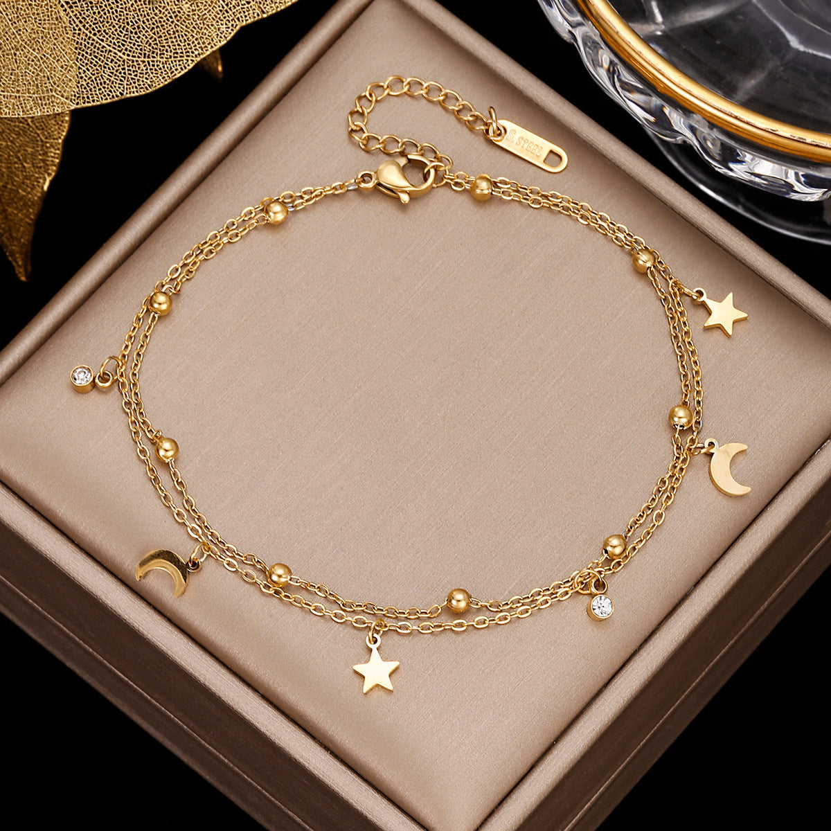 Dainty Gold Anklets Collection - Stainless Steel & Charm Designs European And American Style Summer Beach Sexy Foot Accessories