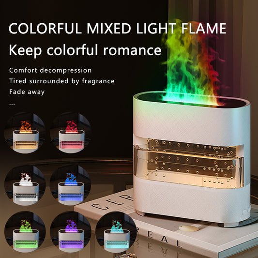 Rain Cloud Fire Humidifier Water Drip 2025 Rain Water Diffuser Fire Flame Humidifier Aroma Diffuser
