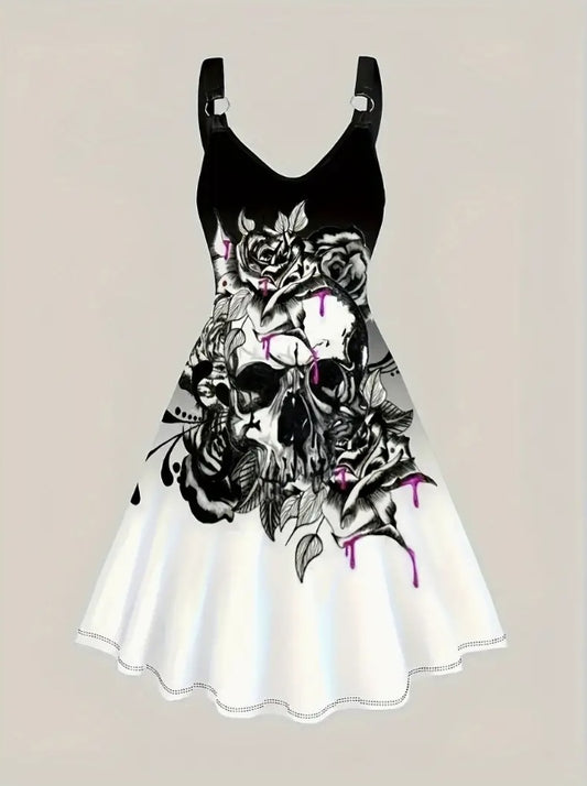 Asymmetrical Hem Short Sleeve V-neck Cross Elegant Solid Color Rhinestone Dress