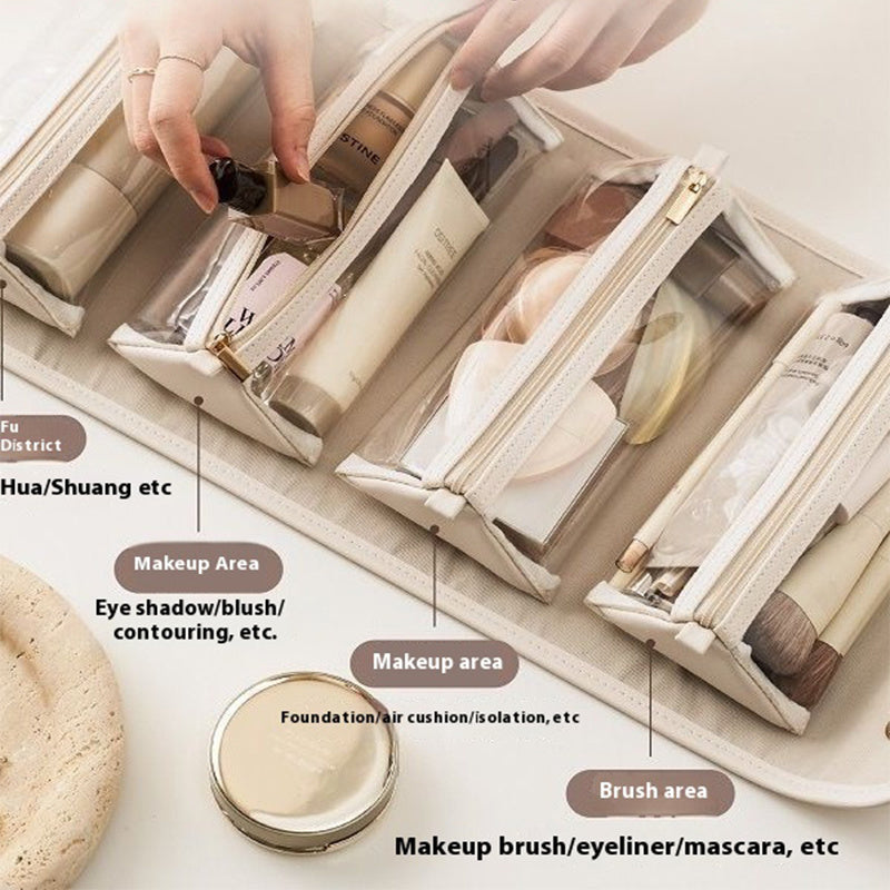 Sophisticated Cream Wedding Guest or Bridesmaid Dress Capacity Portable Handbag Waterproof Travel Storage Washing Bag For Women