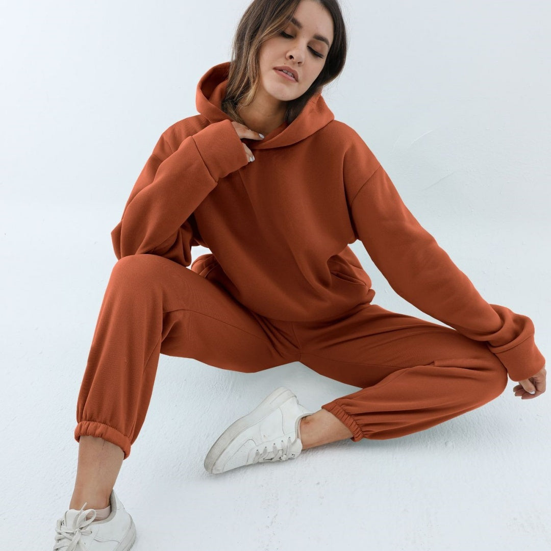 Oversized Hoodie & Jogger Set – Unisex Two-Piece Tracksuit in Multiple Colors Casual Hooded Sweater Two-piece Suit Clothes Hoodie Tracksuit