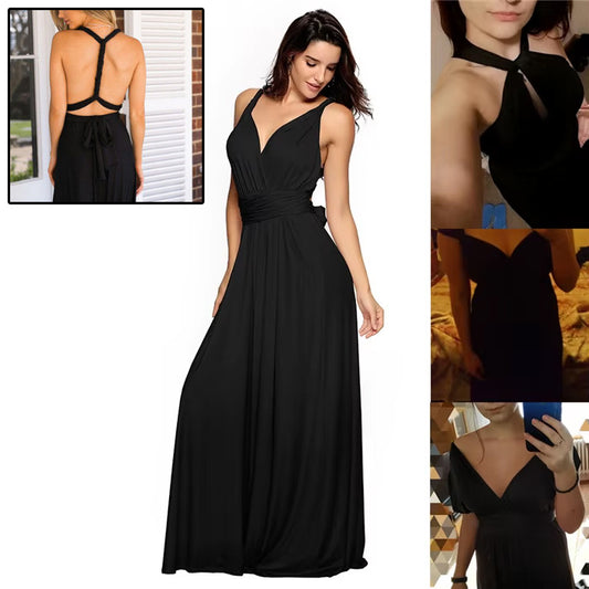 Sexy Long Party Dress Club Floor-Length Summer Backless Bandage Maxi Dress Multiway Bridesmaids Boho Women's