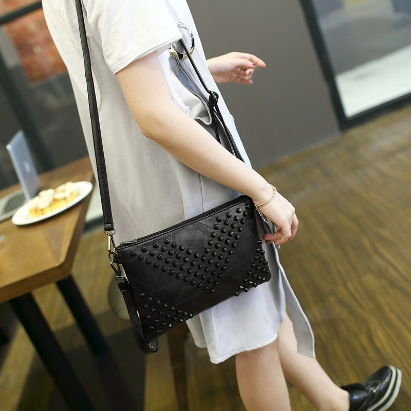 Black Clutch Bag All-Match Portable Should Bag Women's