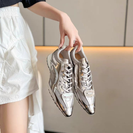Asymmetric Tongue Boxing Shoe Women's Thick Bottom All-match Casual