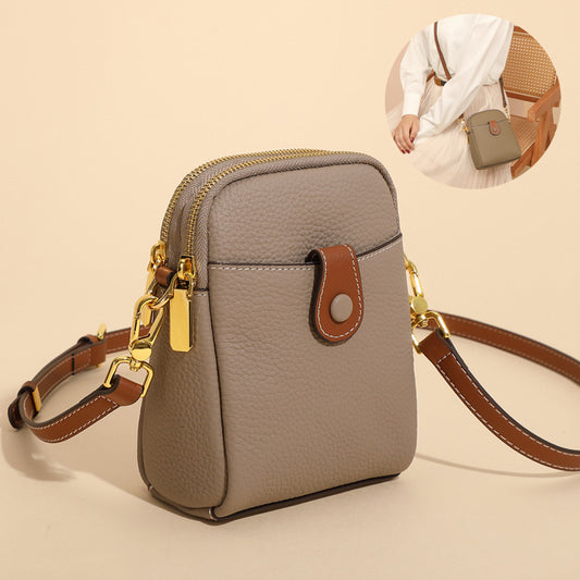 Mini Crossbody Bag – Sleek, Stylish & Surprisingly Spacious  Lychee Pattern Mobile Phone Bag Small High Quality Leather Crossbody Bags For Women Wallet